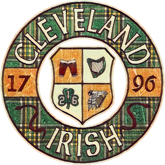 Only in Clev Cleveland Irish Elf Crewneck Sweatshirt L