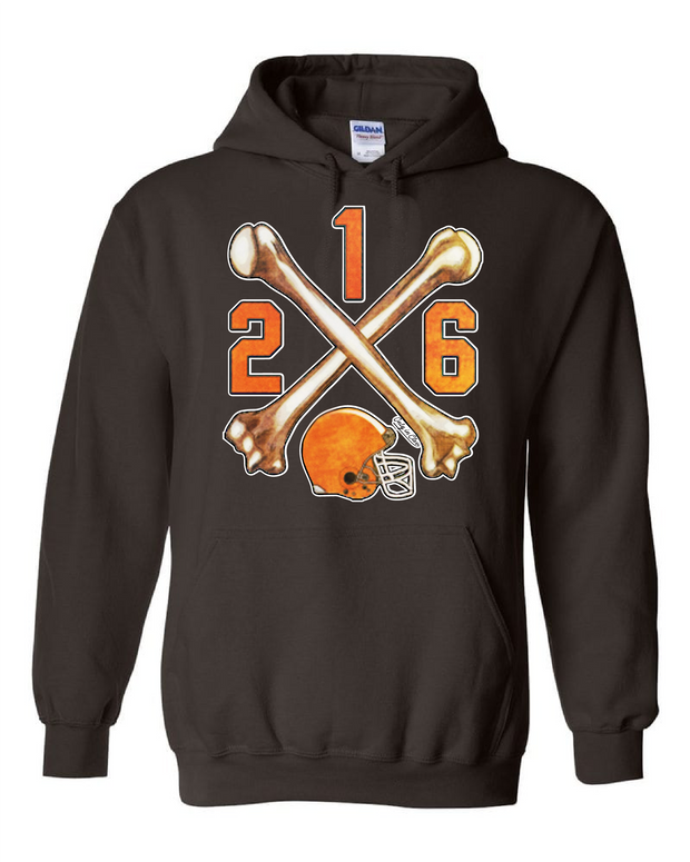 "Cleveland Bones 216" on Brown