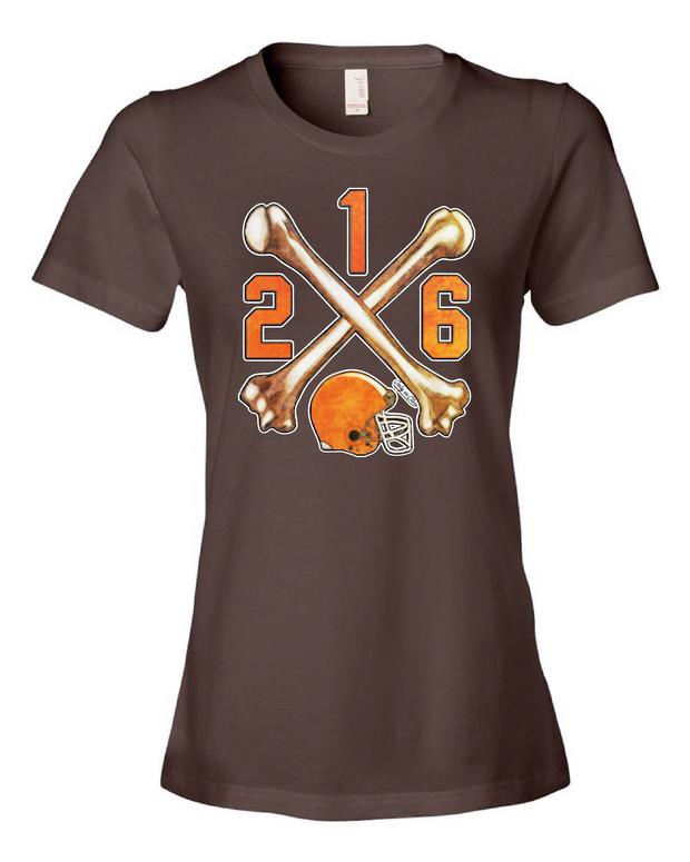 "Cleveland Bones 216" on Brown