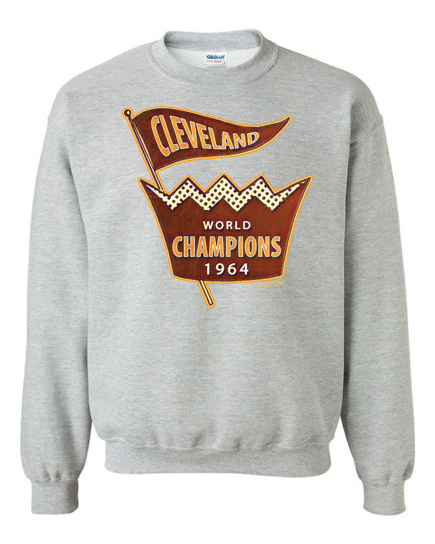 "Cleveland Football 1964 Champs" design on Gray