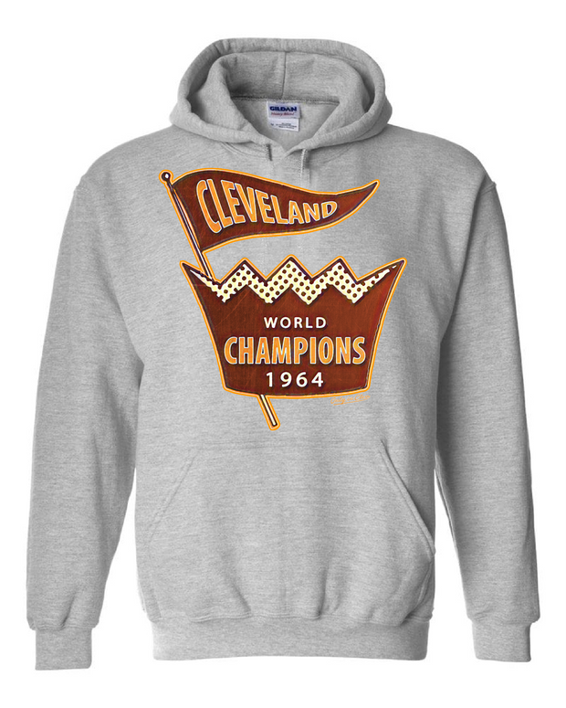 "Cleveland Football 1964 Champs" design on Gray