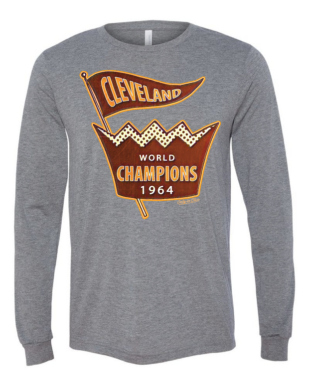 "Cleveland Football 1964 Champs" design on Gray