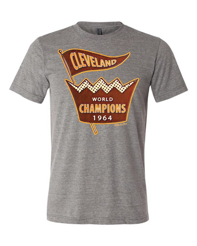 "Cleveland Football 1964 Champs" design on Gray