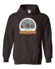 "Cleveland Football Snow Globe" Design on Brown