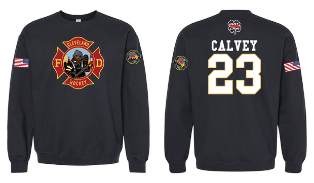 Cleveland Fire Fighter Shawn Calvey Benefit Shirt on Black