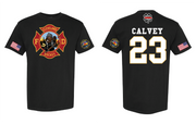 (Youth) Cleveland Fire Fighter Shawn Calvey Benefit Shirt on Black