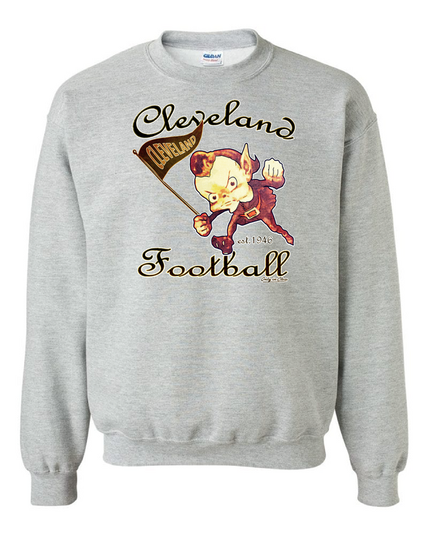 "Cleveland Vintage Elf" design on Gray