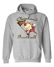 "Cleveland Vintage Elf" design on Gray