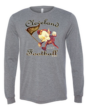 "Cleveland Vintage Elf" design on Gray