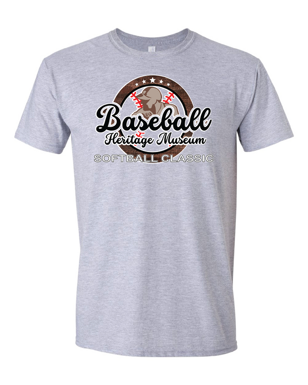 "Softball Classic Gray T Shirt"