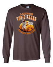 "Lakewood Browns Backers" Design on Brown