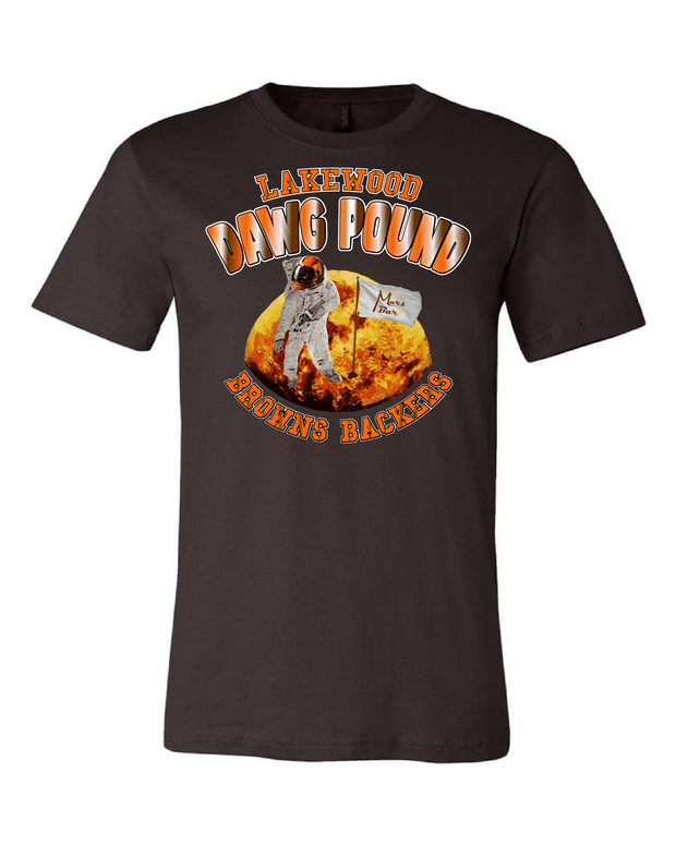 "Lakewood Browns Backers" Design on Brown