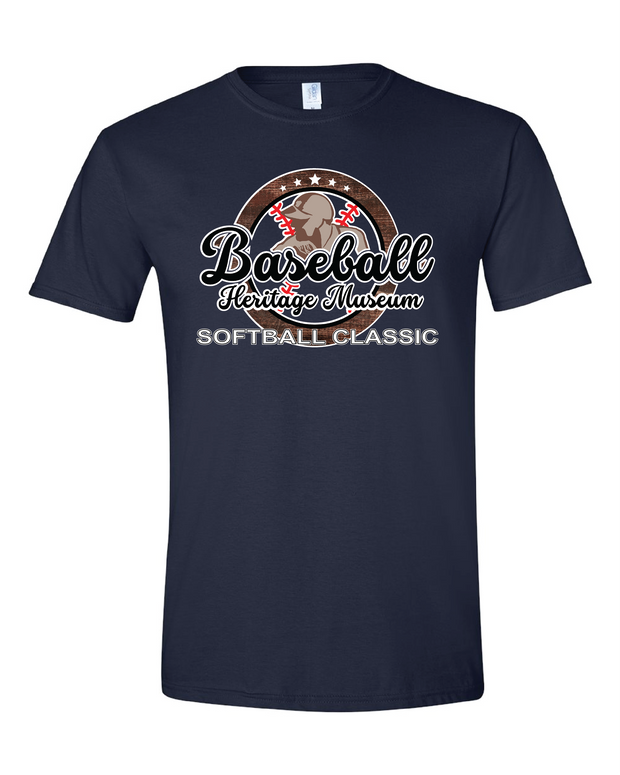 "Softball Classic Navy T Shirt"