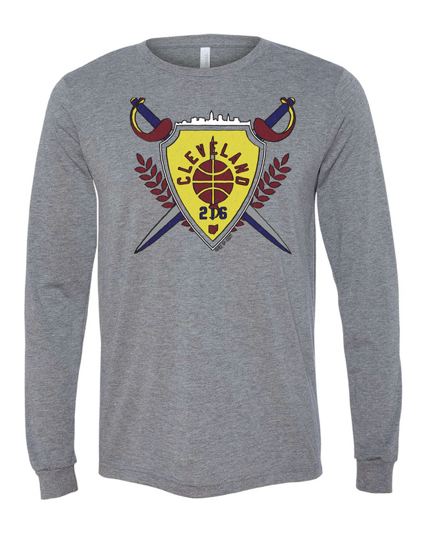 "Cleveland Shield" Design on Gray