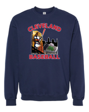 "Cleveland Slugger Baseball" Design on Navy