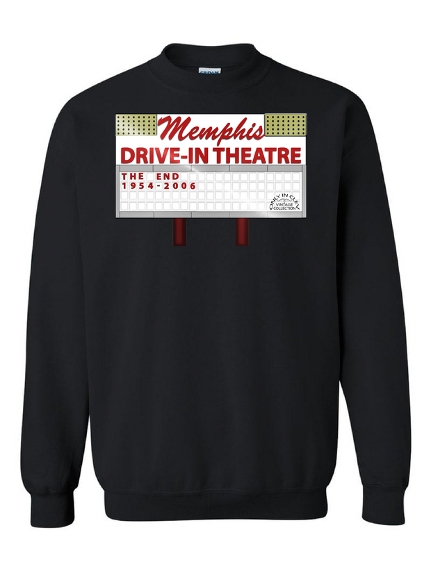 "Memphis Drive-In" Design on Black