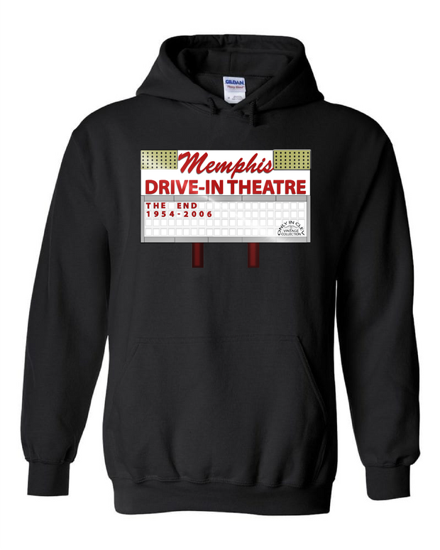 "Memphis Drive-In" Design on Black