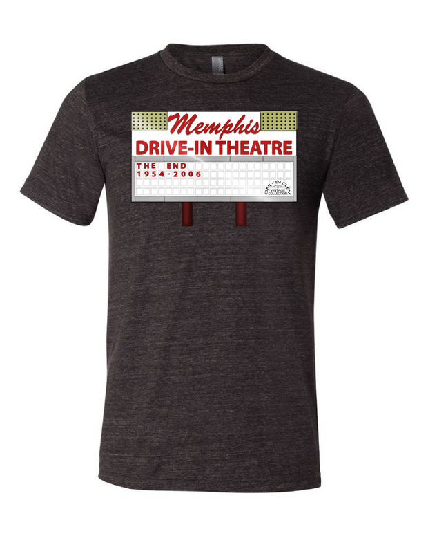 "Memphis Drive-In" Design on Black