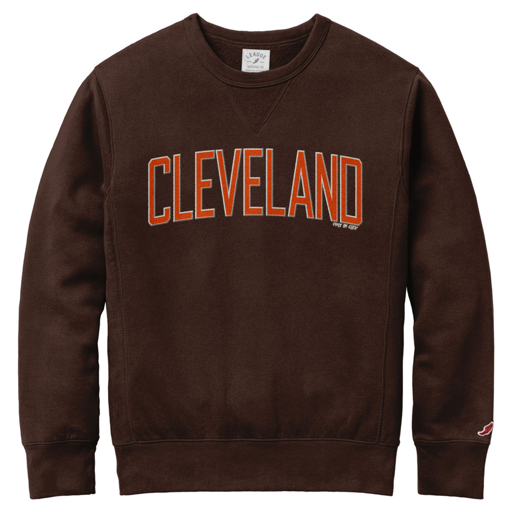 Embroidered Cleveland Brown Crew Sweatshirt