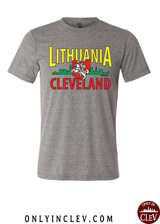 "Lithuania Cleveland "Design on Gray - Only in Clev