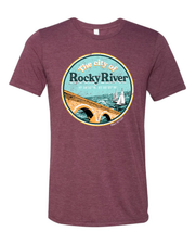 "Rocky River" Design on Maroon